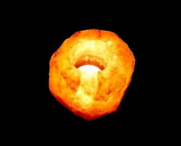 Kristallsalz-Teelichthalter "Rock", 600-700 g