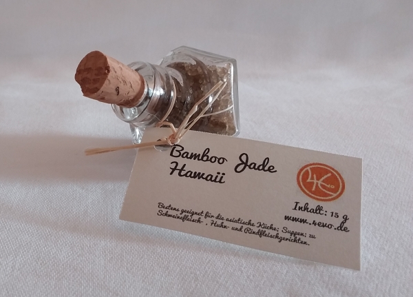 Bamboo Jade Salz (Hawaii) "mini" im Diamantflacon 15 g